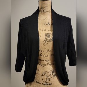 Women's Open Cover Sweater. Black size 2x. By Thesis. 100% Rayon.